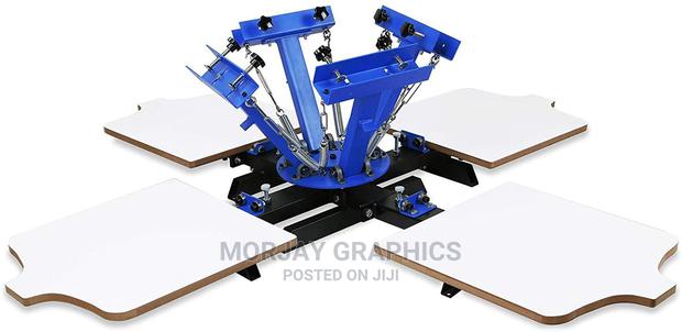 Screen Printing Machine 4 Color 4 Station - main view