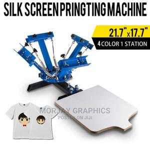4 Color 1 Station Silk Screen Printing Press Equipment