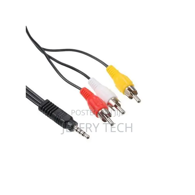 Generic 3.5mm RCA Audio Video Cable 3.5mm Jack to 3 RCA Male