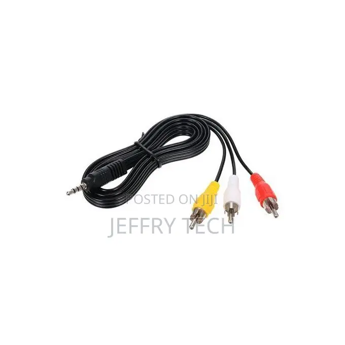 Generic 3.5mm RCA Audio Video Cable 3.5mm Jack to 3 RCA Male