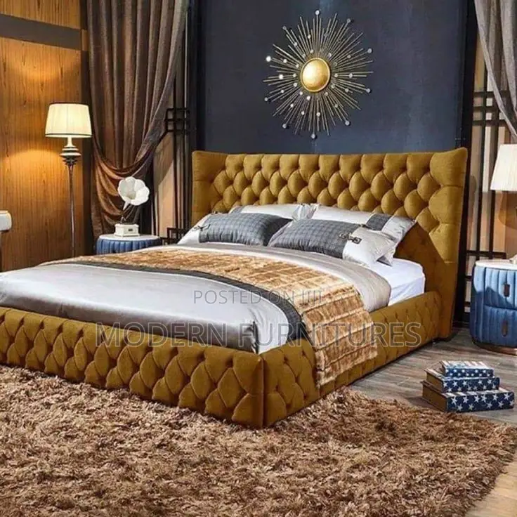 6/6 Modern Bed/Tufted Bed