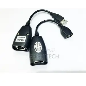 USB Adapter Extender USB to RJ45 Over Cat5e to 150ft Networ
