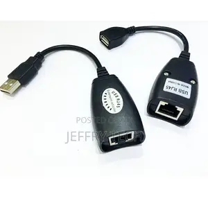 USB Adapter Extender USB to RJ45 Over Cat5e to 150ft Networ