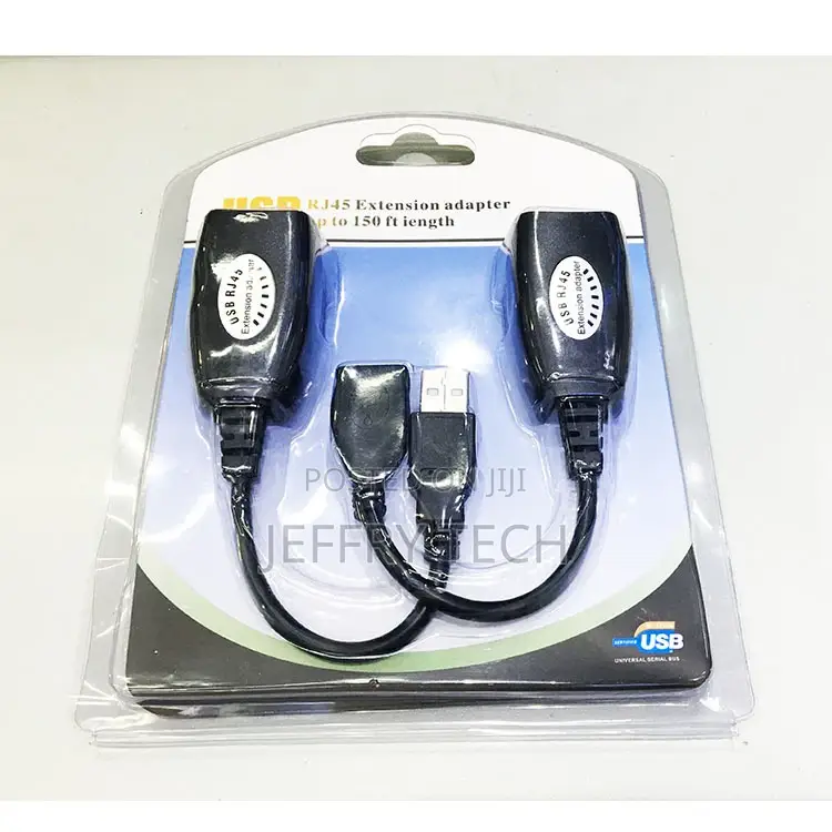 USB Adapter Extender USB to RJ45 Over Cat5e to 150ft Networ