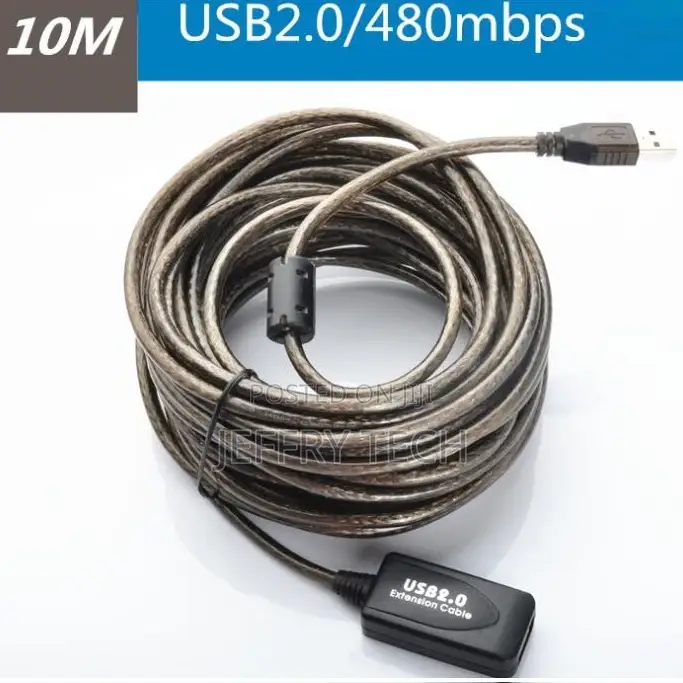 10m Usb Amplifier Extension Cable High Speed 480 Mbps