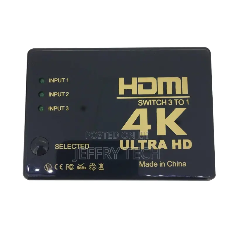 4k HDMI Switch 3x1 4K*2K 3 Input 1 Output Switcher With IR R