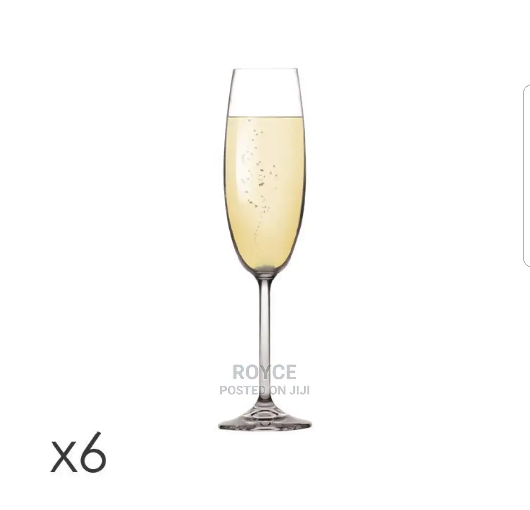 High Grade Champagne Flute Glasses_6pcs