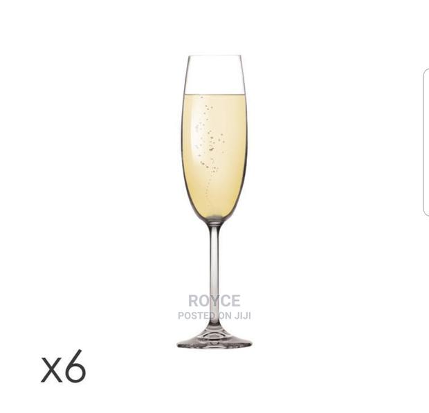 High Grade Champagne Flute Glasses_6pcs