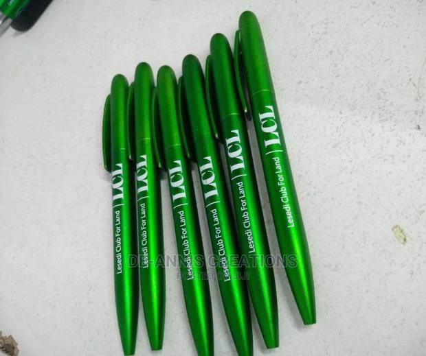 Green Branded Pens - main view