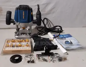Router - New Workzone 1250W 240v 6mm 8mm 1/4 With Bits Ex Uk