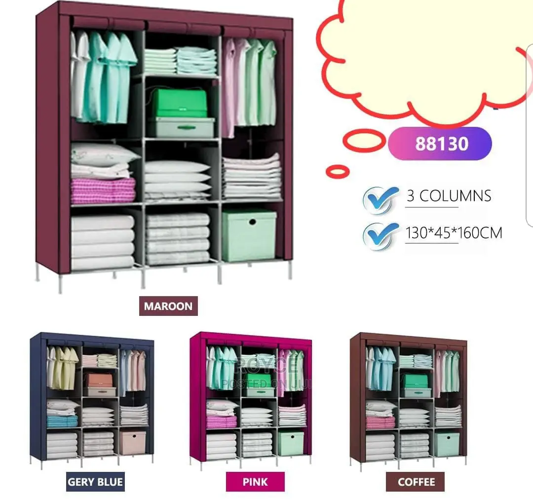 3 Column Portable Wardrobe