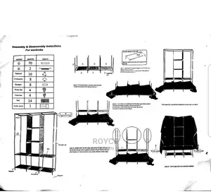 3 Column Portable Wardrobe
