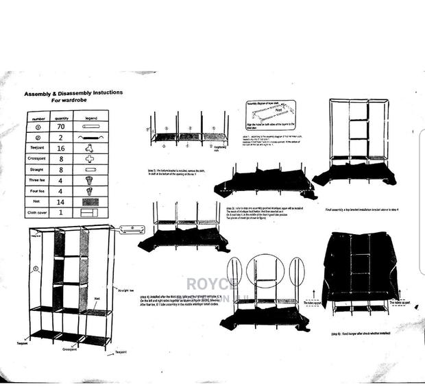 3 Column Portable Wardrobe - thumbnail 2