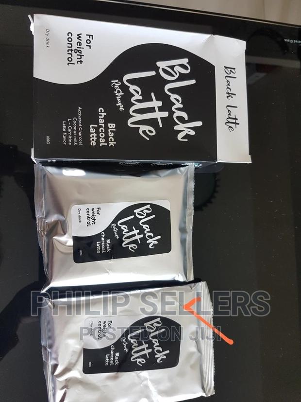 Natural Blended Latte With Activated Charcoal - main view