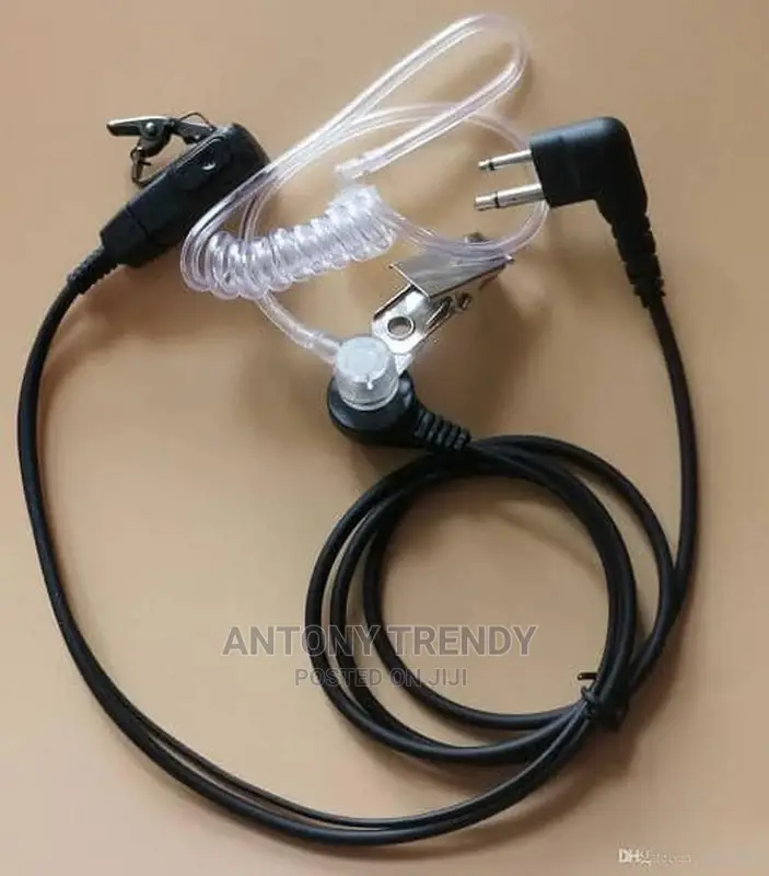 Walkie Talkie Headphone, Acoustic Air Tube Earpiece Headsets