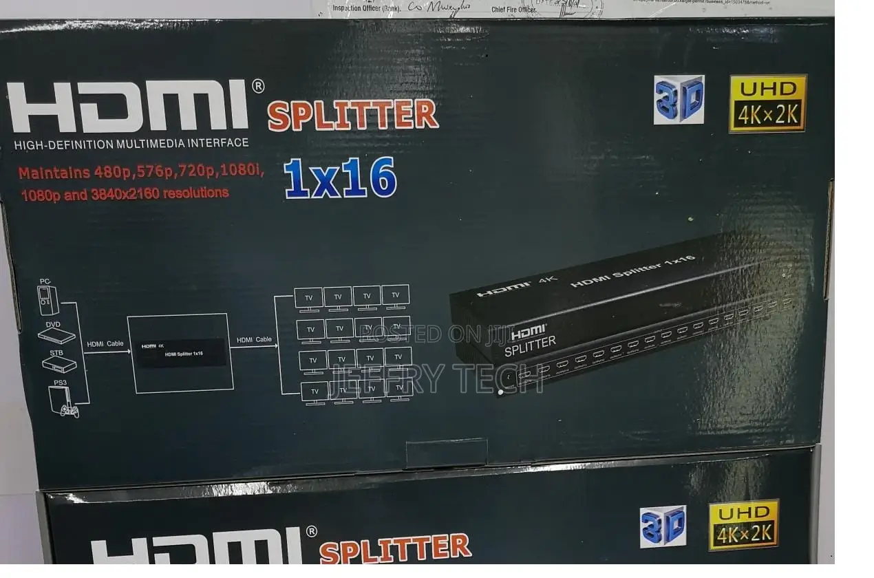 HDMI Splitter 1 in 16 Out 16 Port 1x16 Full HD 1080P HDMI 1.