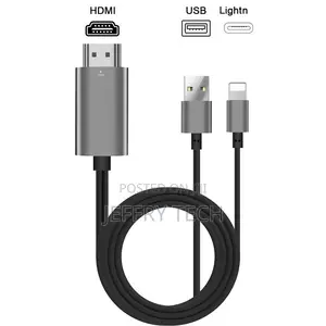 Phone to HDTV Video Cable HDTV Cable to HDMI Cable for Iphon