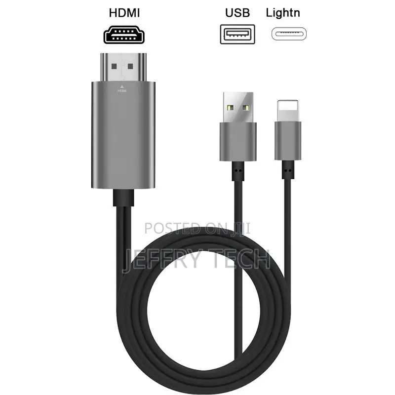 Phone to HDTV Video Cable HDTV Cable to HDMI Cable for Iphon