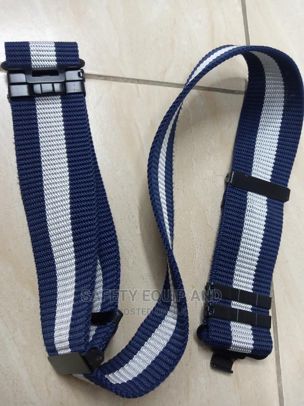 Security Belt-Navy Blue With a White Strip - main view
