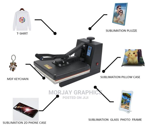 All in One Double Sided Tshirt Flat Heat Press Machine - main view