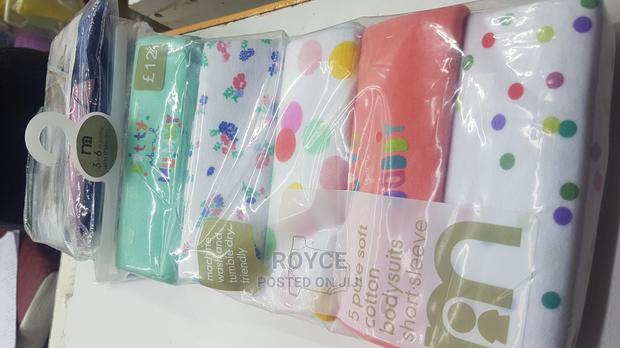 5pc Soft Cotton Body Suits_short Sleeve - thumbnail 3