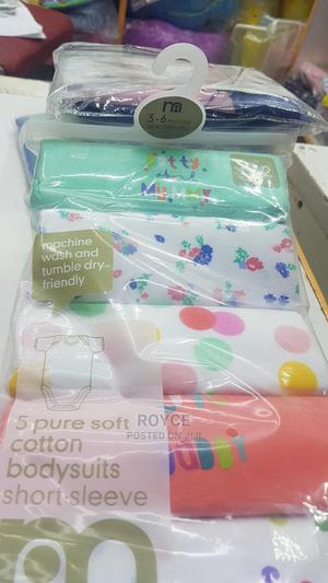 5pc Soft Cotton Body Suits_short Sleeve - thumbnail 2