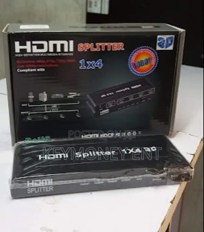 HDMI Splitter 1 in 4 Out Full Ultra HD 1080P 3D