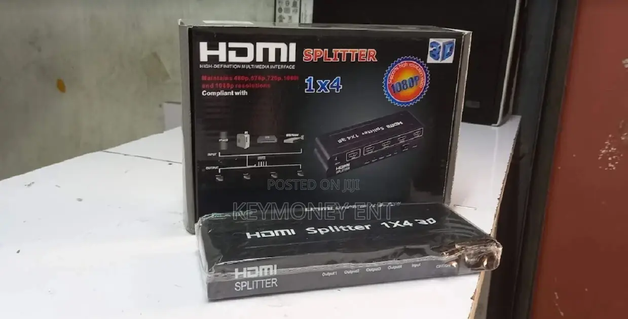 High Resolution Video Display HDMI Splitter 1 by 4