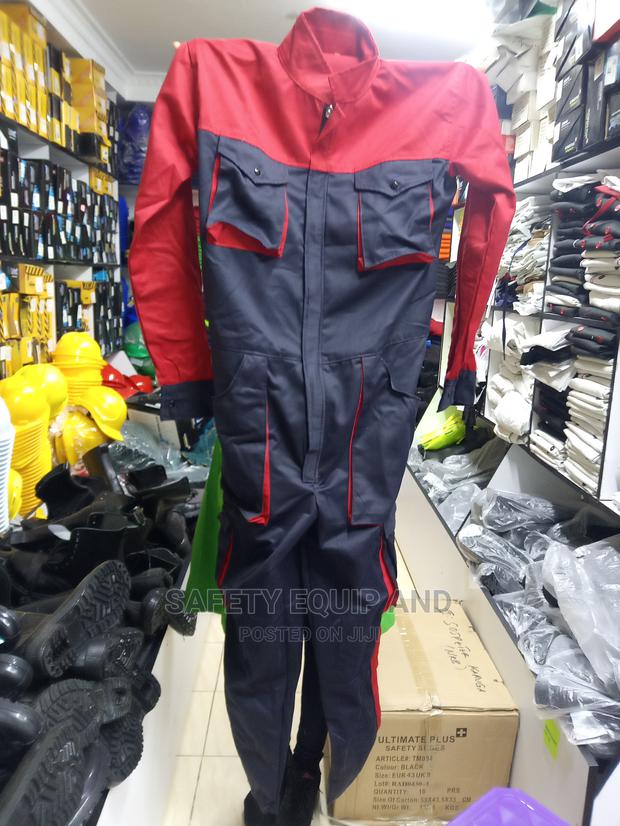 Cargo Working-Overalls on Sale (Navy Blue With Side Pockets) - main view