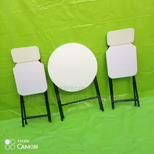 Round Table and Chair (Foldable)