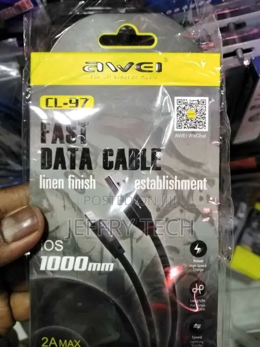 AWEI CL-97 Fast Lightning Charging Cable For iPhone, iPod And iPad