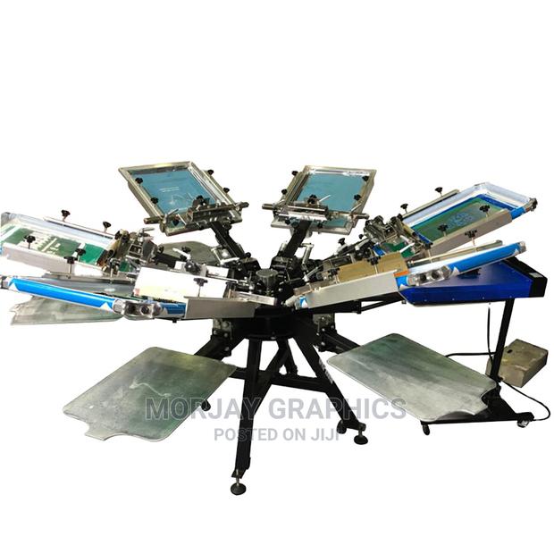 Hot Selling 6 Color 6 Station Micro Adjustment Screen Print - main view