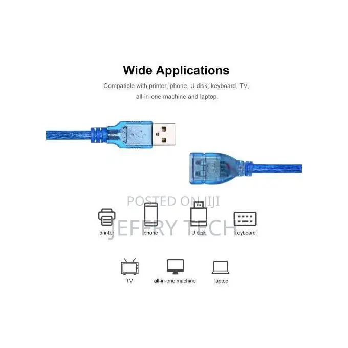 Generic USB Extension Cable Male to Female 5 Meters