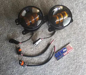 Fog Light,4 Inch, Amber Yellow, LED 30X2