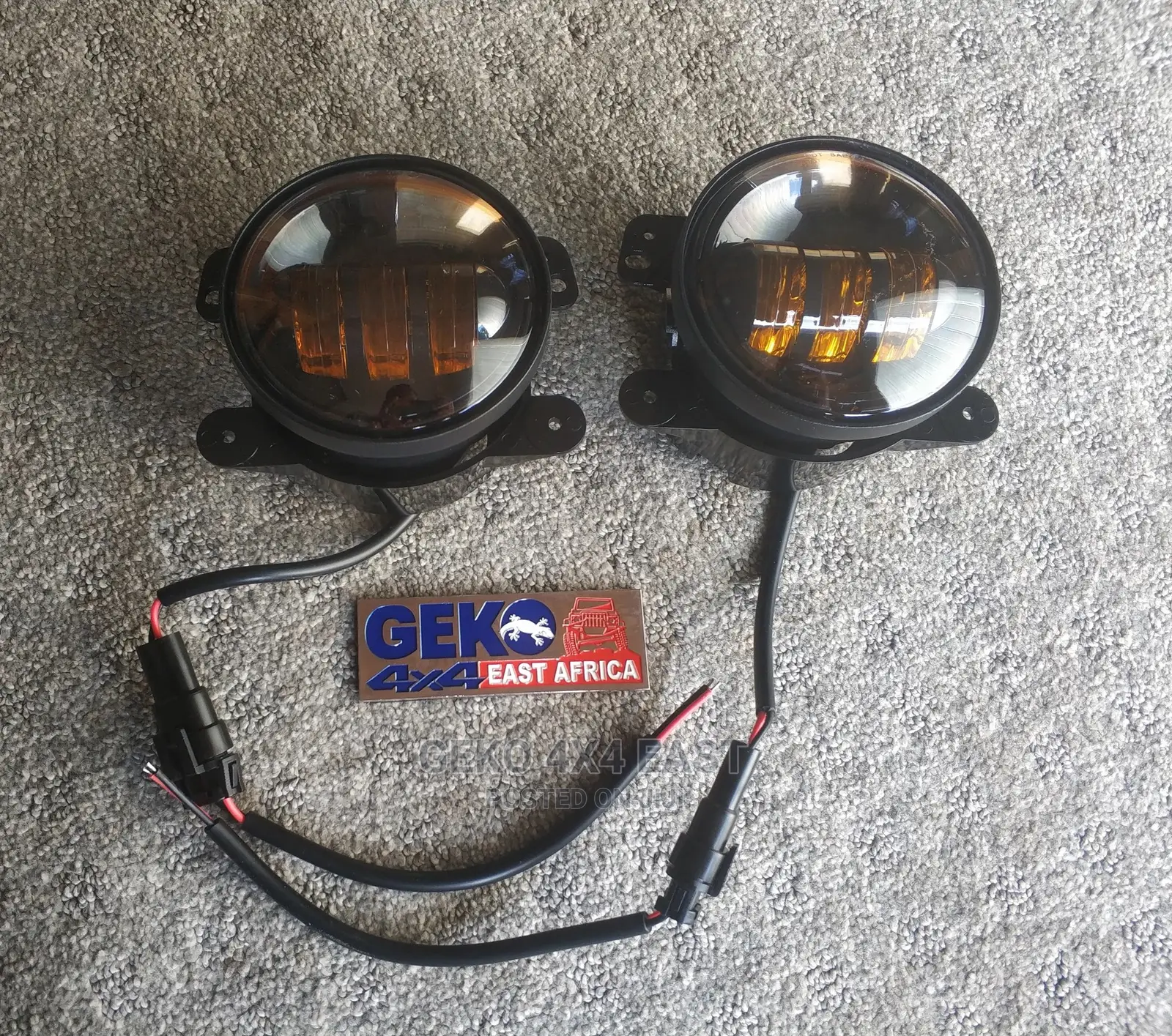 Fog Light,4 Inch, Amber Yellow, LED 30X2