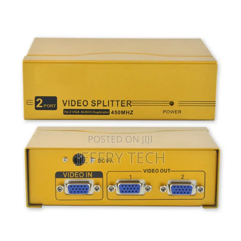 VGA Switch Splitter 1 Input 2 Output 450mhz