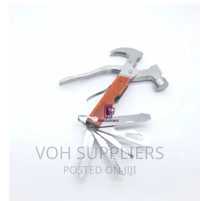 15-In-1 Stainless Steel Claw Hammer Multitool