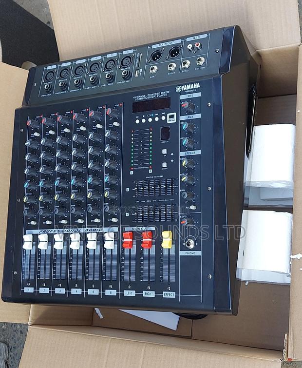 Six Channel,2000watts ,Yamaha Powered Mixer Amplifier - main view