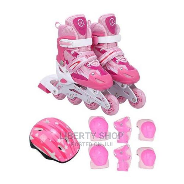 Pink Complete Skating Shoes - main view