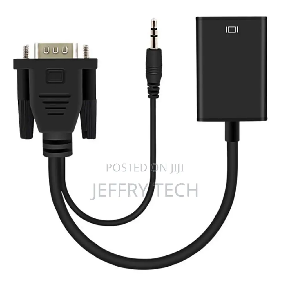 Hot Selling Male To Female Vga To Hdmi Converter Tape To Pow