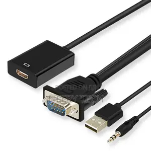 Hot Selling Male To Female Vga To Hdmi Converter Tape To Pow