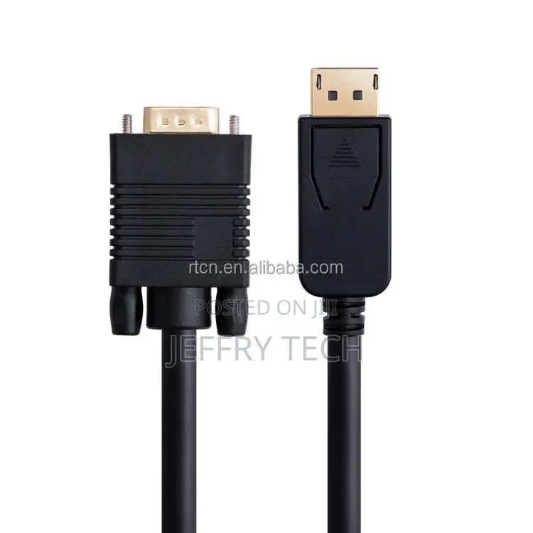DP Displayport to VGA Cable 1080P Thunderbolt for Macbook