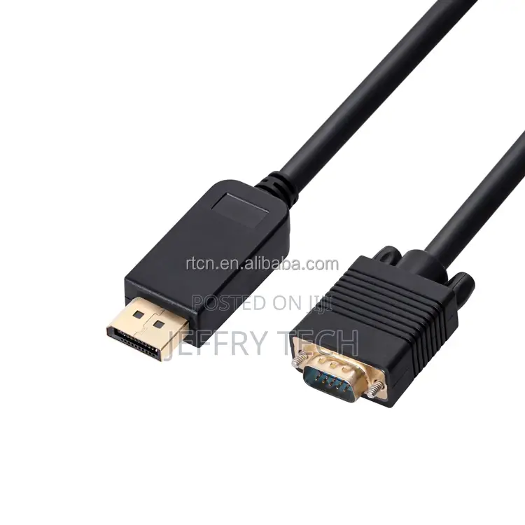 DP Displayport to VGA Cable 1080P Thunderbolt for Macbook
