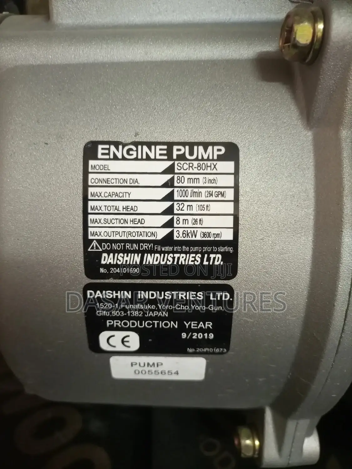 Honda Water Pump 3"