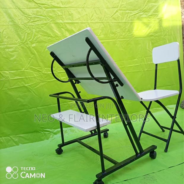 Drawing Table and Chair ( Height Adjustable/Rotatable) - thumbnail 4