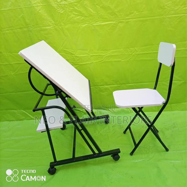Drawing Table and Chair ( Height Adjustable/Rotatable) - thumbnail 6