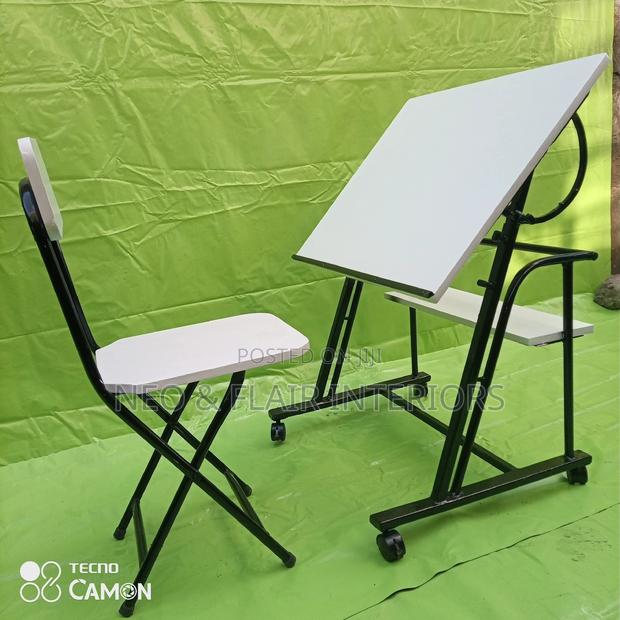 Drawing Table and Chair ( Height Adjustable/Rotatable) - thumbnail 5