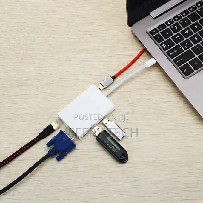 USB-C to VGA and Gigabit Ethernet Multi Adapter