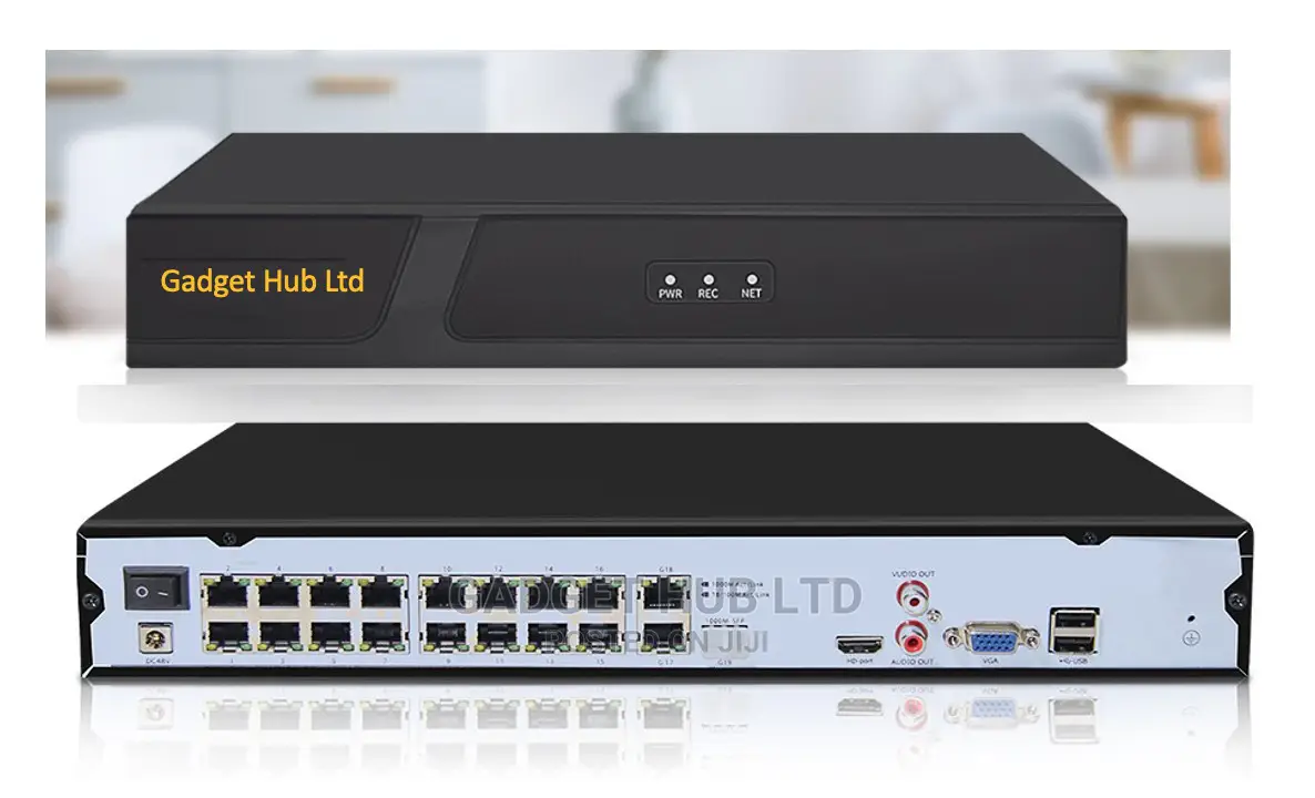 CCTV Poe Nvr 16 Channel, Supports 2mp, 3mp, 5mp Cameras