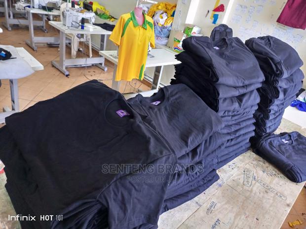Excellent Black Plain Cotton T-Shirts - thumbnail 7
